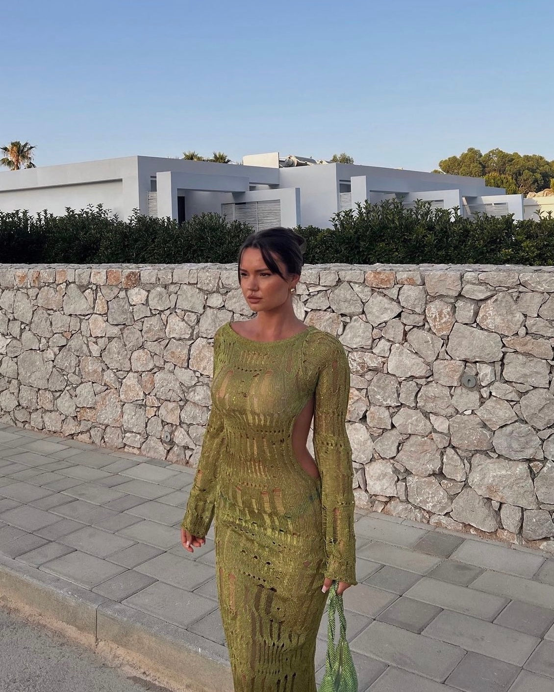 Metallic Moss Maxi